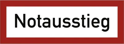 Produktbild von Dreifke® Aufkleber Notausstieg, Folie, 297x105 mm