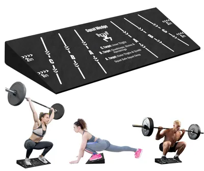 Produktbild von Hielverhogendes Schrägbrett - Trainingshilfe für Squats - Flexibilität/Mobilität verbessern