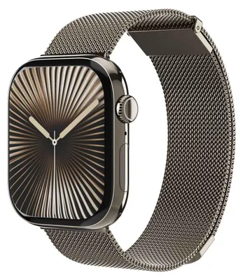 Produktbild von Vonmählen Milanese Loop 2 - Armband für Apple Watch 44 / 45 / 46 / 49mm, Desert Sand