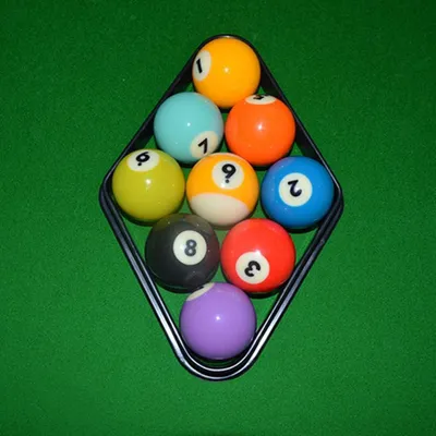 Produktbild von Professionelles Billard Zubehör Set 9 Bälle Plastik Dreieck