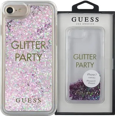Produktbild von Guess Guhcp7Gluqpu Iphone 6/7/8 /Se 2020 /Se 2022 Lila/Violett Hartschalen Flüssig Glitter Party