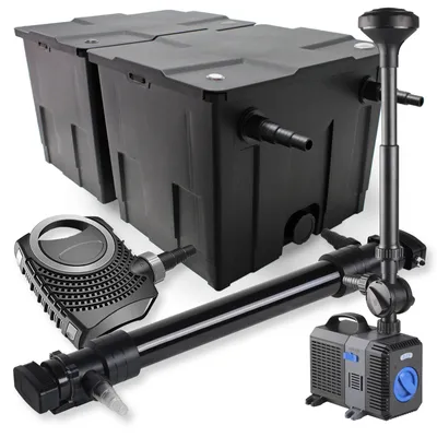 Obrázok produktu pre SunSun 2-komorová filtračná súprava 60000l 72W UVC jazierkový čistič NEO10000 80W čerpadlo fontána