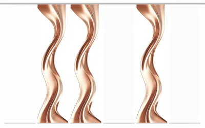 Produktbild von Schiebegardine OAKLEY, Seidenoptik, Digitaldruck, 245x60 cm, Wellenmotiv, mit Zubehör
