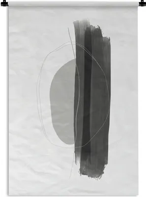 Produktbild von MuchoWow® Wandteppich Wandbehang Abstrakt - Malerei - Minimalismus 120x180 cm Tapisserie Dekoration Wandtuch - Schlafzimmer - Dekorationen für das Haus