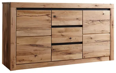 Immagine prodotto di MASSIVMOEBEL24 | Credenza in legno di quercia selvatica / cerro 155x43x80 oliato naturale MONTREUX #154