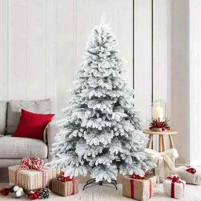 Immagine prodotto di Maison Exclusive - Albero di Natale artificiale con cerniere innevato Bianco 180 cm