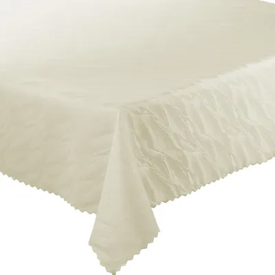 Produktbild von Fleckenresistente Tischtücher Wellen 106 Ecru 80x80 cm
