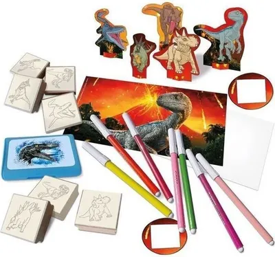 Zdjęcie produktu dla Multiprint Dinosaurs, Zestaw stempli dla dzieci, 3 lat(a), Nietoksyczne, Wielobarwny