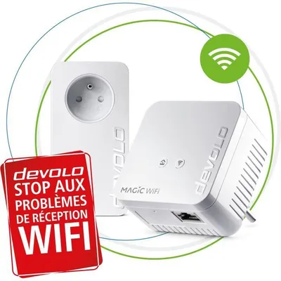 Produktbild von Devolo Magic 1 WiFi mini, 1200 Mbit/s, IEEE 802.11b, IEEE 802.11g, IEEE 802.11n, IEEE 802.3, IEEE 802.3az, IEEE 802.3u, IEEE 802.3x, Schnelles Ethernet, 10,100 Mbit/s, 10BASE-T, 100BASE-TX, Wi-Fi 4 (802.11n)