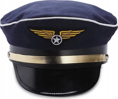 Produktbild von Pilotenmütze Pilotenmütze Flugzeugkapitän Flughafen Karneval Fasching Kostüm
