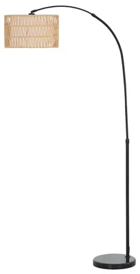 Obrázek produktu pro HOMCOM Stojací lampa do obývacího pokoje se stínidlem z lnu, patice E27
