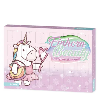 Produktbild von ROTH Einhorn-Beauty-Adventskalender aus Pappe