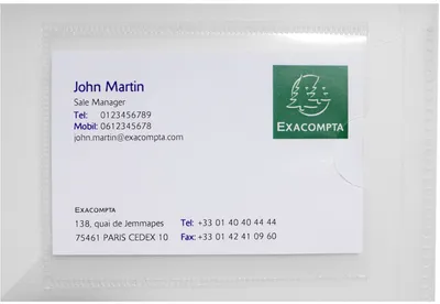 Image de Exacompta 3967E Porte-documents de présentation DIN A4 Cristal