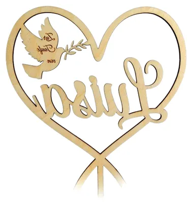 Produktbild von Tortendekoration für Taufe, Kommunion und Konfirmation / Personalisierter Caketopper / Tortenaufsatz