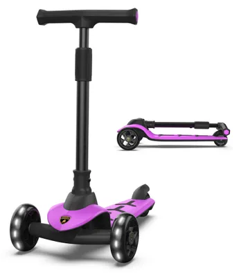 Obrázok produktu pre Lamborghini Scooter mit Leuchträdern bis 50kg belastbar - Fuchsia