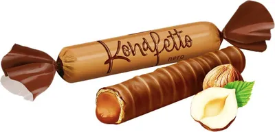 Produktbild von Waffelröllchen Konafetto Nero 1kg