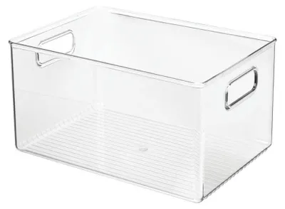 Produktbild von Aufbewahrungsbox Kühlschrankbox mit Griffen Kunststoff mDesign transparent