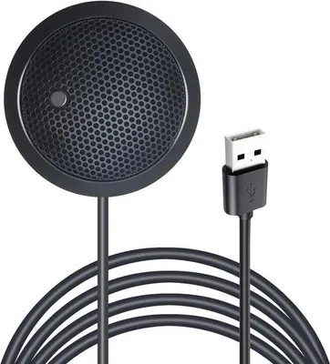 Zdjęcie produktu dla Mikrofon USB, Plug-and-Play, mikrofon pojemnościowy 360°, mikrofon do komputera stacjonarnego i laptopa, bez głośnika