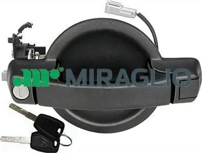Produktbild von MIRAGLIO 80/622 Türgriff mit Schlüssel Hinten für FIAT Doblo Kombi (119, 223) Schwarz