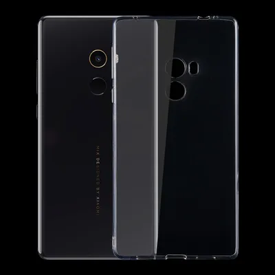 Productafbeelding van Transparante siliconen hoesje, 0,3 mm ultra-dun, voor Xiaomi Mi MIX. Telefoontas/beschermhoesje