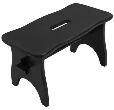 Imagen del producto de Silla de madera negra para niños pequeños Creative Deco, 38 x 19 x 21 cm