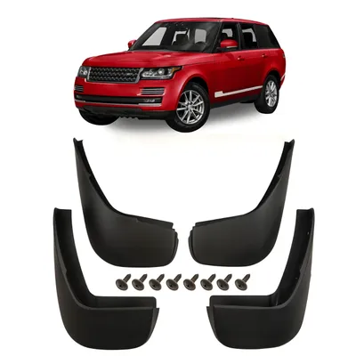 Produktbild von Schmutzfänger, 4er-Set Schmutzfänger-Kit Spritzschutz Schmutzfänger mit Befestigungssatz, für Range Rover L405 2012-2017, Zubehör Vorne Und Hinten