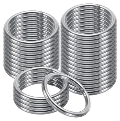 Metall-O-Ringe 32 mm, 30 Stück, 304 Edelstahl, für DIY
