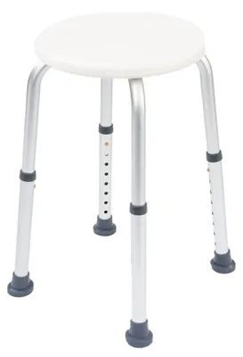 Produktbild von Duschhocker Duschsitz Badhocker - Höhenverstellbar - 35,6 cm bis 53,4 cm - Rutschfest