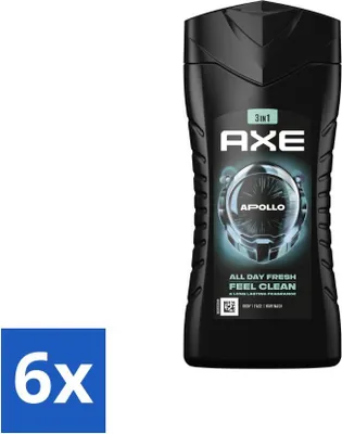 Obrázek produktu pro Sprchový gel Axe 3 v 1 Apollo 250 ml - hodnotné balení - 6 kusů