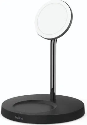 Produktbild von Belkin MagSafe drahtloses 2-in-1 Ladegerät, schwarz    WIZ010vfBK