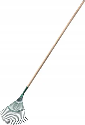 Produktbild von KADAX Rechen, Laubrechen, regulierbare Harke mit Stiel für Garten, Rasen, bequeme Gartenharke