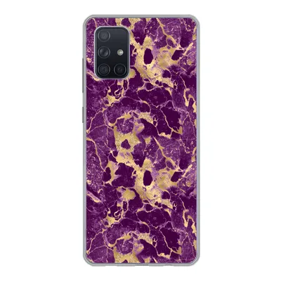 Produktbild von MuchoWow® Handyhülle Schutzhülle Hülle für Samsung Galaxy A51 5G Gold - Luxus - Marmor - Muster Silikon Softcase Handy Hülle - Abbildung
