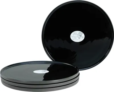 Produktbild von CreaTable, 21662, futuro Black, Speiseteller 4-tlg, Steinzeug