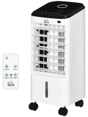 Immagine prodotto di Mini Condizionatore Umidificatore 3 In 1, Raffrescatore Portatile, Ventola A 3 Livelli, Oscillazione 60°, Timer, Telecomando