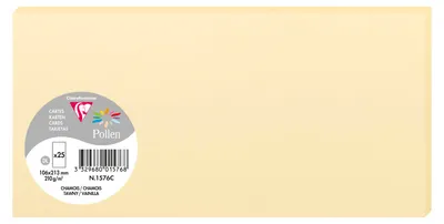 Produktbild von Clairefontaine Karte DL Pollen 210g chamois