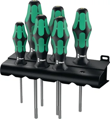 Produktbild von Wera Schraubendrehersatz 6tlg. TX10 / 15 / 20 / 25 / 30 / 40 Kraftform-heft mit Haltefunktion 367 - 5028059001