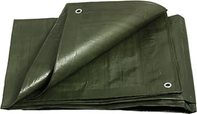 Image de Bâche de protection Levior en PE, 2 x 8 m, 200 g/m², verte