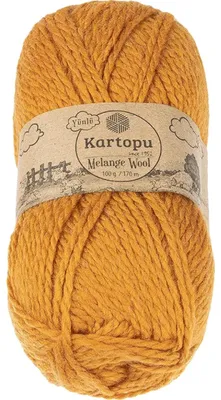 Obrázok produktu pre Priadza MELANGE WOOL – 100 g / 170 m – horčicová