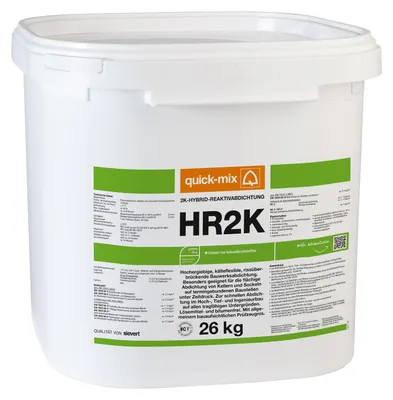 Obrázok produktu pre Quickmix HR2K 2K-Hybrid-Reaktivabdichtung 26 kg - ideal für den Keller- und Fundamentbereich
