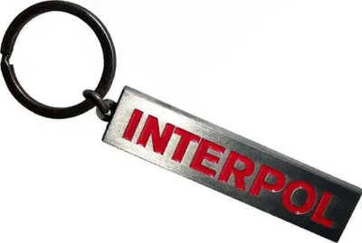 Produktbild von Interpol Text Logo Schlüsselanhänger