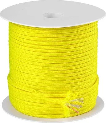 Zdjęcie produktu dla Famanu Paracord, rolka 100 metrów - linka paracord 550 - neonowy żółty kolor