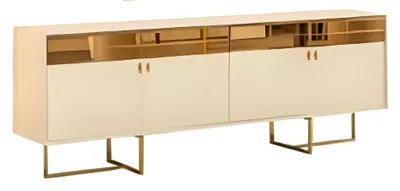 Immagine prodotto di Sala da pranzo Credenza dorata Lussuosa cassettiera da cucina Credenza elegante