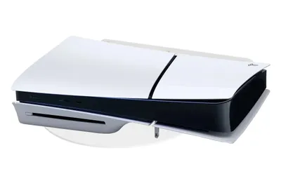 Immagine prodotto di Supporto, gancio, mensola, fissaggio a parete, verticale, orizzontale, per console PlayStation 5 PS5 SLIM, bianco