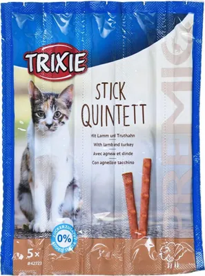 Produktbild von Snacks Premio Sticks-Lamm mit Pute-Katzentrockenfutter-5x5g