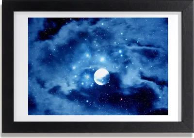 Produktbild von Bild 30x20 MDF-Rahmen, Wandkunst Vollmond