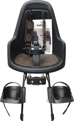 Produktbild von - Bobike One Mini Eco black/brown Fahrradkindersitz