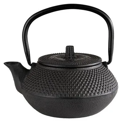 Produktbild von APS 10990 Teekanne ASIA, Gusseisen, 0,35 Liter, abnehmarer Deckel, schwarz