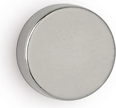 Produktbild von Neodym-Scheibenmagnet 5x15mm 4500g hellsilber VE=10x4 Stück