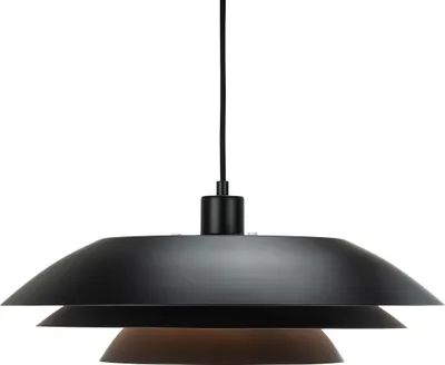Image de Suspension LED, lampe à suspendre, suspension de plafond, suspension de table à manger, suspension de salon, design scandinave, DL45 noir