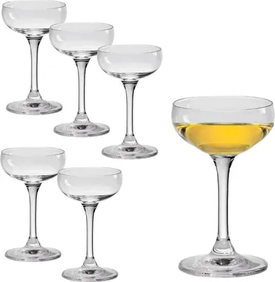 Produktbild von Rona Likörschale 75 ml, Serie Mondo, Likörglas mit moderner klassischer Form, 6 Gläser im Set, spülmaschinenfest,  aus dem Hause Rona